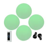 Doorbell Button Replacement, Doorbell Pro Buttons Replace Kit, Ring Doorbell Button Spare Parts, Video Doorbell Buttons with 4Pack Buttons / 2Pack Screws, Repair Split Broken Button