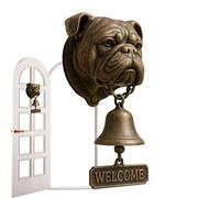 Doorbell for Door Opening - Welcome Bell in the Shape of a Dog - Resin Wall Decoration with Animal Theme for Entrance, Indoor, Outdoor, Shops, Gates, Porches, Holidays, Front, Parties