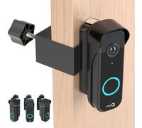 Doorbell Mount for myQ Video Doorbell Camera, Adjustable Left/Right Viewing Angle(40 to 140), Anti-Theft Mounting Bracket, Anti-Blocks Motion Sensor, Compatible with Homes, Apartments, Dorms-Black