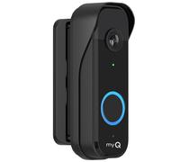 Doorbell Mount for myQ Video Doorbell Camera, Adjustable Left/Right Viewing Angle(40 to 140), Weatherproof Mounting Bracket, Anti-Blocks Motion Sensor, Compatible with Homes, Apartments, Dorms-Black