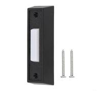 Doorbell Push Button, 1x ABS Lighted Wall Mounted Switch for Home and Office, Wired Door Chime Replacement Hardware with Screws