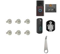 Doorbell Replacement Key Tool and Doorbell Power Adapter Screws Compatible with Blink Video Doorbell 2nd Gen,Ring Video Doorbell 2024 Battery,3/3 Plus,4/4 Pro,Sets of 6 Screws and Release Removal Pin