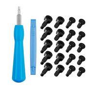 Doorbell Screwdriver Replacement Kit, Double-Ended T-6 T15 Security Screwdriver with 4 Sets of 20PCS Spare Security Screws, Ring Doorbell Accessories