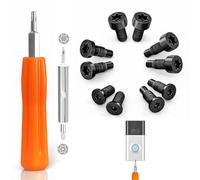 Doorbell Screwdriver Replacement Kit, Double-Ended T6 & T15 Security Torx Tool with 10Pcs Screws in 5 Types, Compatible with Ring Doorbell 2nd Gen, 2, 3, 4, Pro & Elite