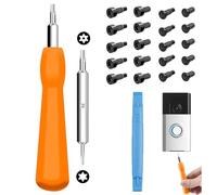 Doorbell Screwdriver Replacement Kit,for Ring Door Bell Screws Set,with 20 Pcs Spare Screws,for Battery Change, Fit Video Doorbell, Video Doorbell 2 and Pro and Elite (Orange)