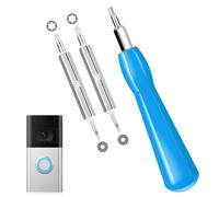 Doorbell Screwdriver Set with 2 PCS Double-Ended T6 & T15 Screwdriver Bit for Battery Change, Fit Video Doorbell, Video Doorbell 2 and Pro and Elite (Blue)