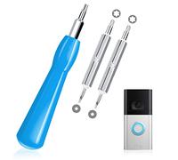 Doorbell Screwdriver with 2Pcs Double-Ended T6 T15 Screwdriver Bit Set for Battery Change, Fit Video Doorbell, Video Doorbell 2 and Pro and Elite (Blue)