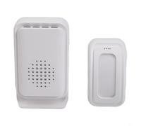 Doorbell Sensor with Vibration Color Coded LED Lights Multiple Welcome Tones Custom Ringtones for Entryway Distinction White ABS 14.8×11.2×5 cm Home Security Option