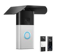 Doorbell Sun Rain Shade Cover Compatible with Eufy E340 C31 C30/Tapo D210 D235 TD21/Ring/Blink Video Doorbell, Stainless Steel Weatherproof Snowproof Anti-Glare Protective Housing Shield