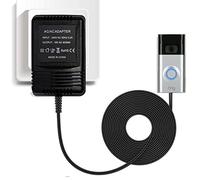 Doorbell Transformer, 18V/500mA Black Power Supply Adapter Transformer Cable Smart Home Accessories Compatible for Door Bell Video Doorbell 2 Pro (10M)