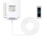 Doorbell Transformer, 24V 500MA White Power Supply Adapter Transformer Cable Smart Home Accessories Compatible for Ring Door Bell Video Doorbell 2 Pro (8M)