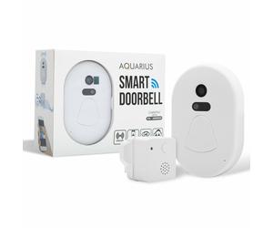 Doorbell WiFi Smart Camera Plastic Compact White/Black Night Vision 5m AMOLED 3m