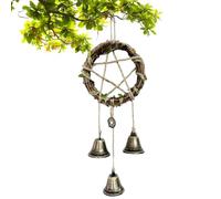 Doorbell - Witchcraft | Wind Chimes | Witch Bells, Glockenspiel, Pagan Retro Witch Bells, Pentagram Pendant, Boho Living Room Decoration, Witch Accessories, Spiritual Decoration For Clear Negative E