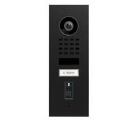 DoorBird D1101FV Fingerprint 50 Flush-Mounted IP Video Door Station Video Door Intercom with 1 Call Button, Fingerprint Reader, WiFi, Bluetooth, HD Video, Motion Sensor, in Graphite Black (Raven Polar