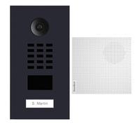 DoorBird KIT D2101V-RAL7016 + A1061W IP Video Door Card Reader RFID Black + Chime, Charcoal