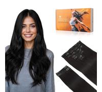 DOORES Clip in Hair Extension, Natural Black 20 Inch 150g 9pcs, Clip in Extensions Real Human Hair
