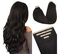 DOORES Dark Brown Tape in Hair Extensions, 20 inches 10pcs 30g, HIGHLIGHT or SUPPLEMENT, Remy Human Hair Tape in Extensions, Reusable Soft Silky Straight Weft for Summer Party Wedding Dating Work
