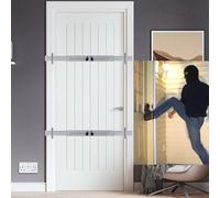 Dooricade Security Door Bar (Stainless Steel 2 Sets) Use as Door Security Bar -Door Reinforcement Lock,Protect The Security of The Entire Dooricade. Fits Doors 30"-39" Dooricade - Safe Room