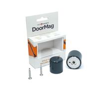 DoorMag Bifold Door Magnet | Door Stop & Magnet with Catch | Fixing Screws Included (Anthracite Grey)