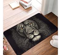 Doormat 16" x 24" Non-Slip Front Door mats Welcome Mats for Outdoor Lion with Lines Door Mat for Bathroom Entryway Mats Machine Washable Floor Mat for Patio Stairs Hallway