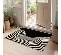 Doormat Abstract Art Small Rug 60 x 90 cm, Machine Washable Animal Zebra Stripe Stripes Rug Non-Slip Carpet Non Shedding Durable Indoor Floor Mat for Entrance, Entryway, Corridor, Kitchen