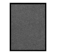 Doormat Anthracite 60x80cm Needlefelt 100% Polypropylene Vinyl Backing Entry Mat