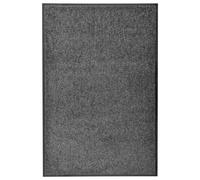 Doormat Anthracite 60x90cm Polyamide PVC NonSlip Indoor Outdoor Durable Washable