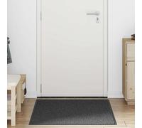 Doormat Anthracite 80x120 cm PP PVC Non-Slip Indoor Outdoor Dirt Trapper Eco Mat