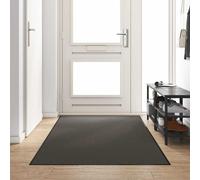 Doormat Anthracite/Black 120x250 cm Polyamide PVC Non-Slip Indoor/Outdoor Large.