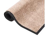 Doormat Beige 80 x 120 cm, Dirt Trapper Mat with Velour Surface, Non-Slip, Weatherproof, Washable, Ideal for Indoor and Outdoor Use, Hallway, Entrance, Balcony, Patio, Front Door, Apartment Door