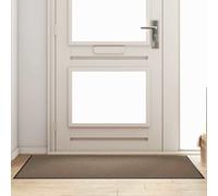 Doormat Beige 90x150cm Polyamide/Polypropylene Vinyl Indoor Outdoor Rectangular.