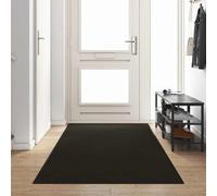 Doormat Black 120 x 350 cm 100% Polyamide Non-Slip and Weatherproof for Indoor and Outdoor Use Washable Dirt Trapper Mat as Door Mat and Clean Mat for Balcony, Hallway, Patio