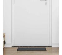 Doormat Black 40 x 60 cm Polypropylene Non-Slip with PVC Support for Hallway and Entrance Indoor, Dirt Trapper Mat as Door Mat and Clean Mat for Home Door, Weatherproof and Easy to Clean