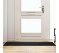 Doormat Black 60 x 180 cm 100% Polyamide Rectangular Non-Slip Weatherproof for Indoor Outdoor Use Entrance Door Hallway Balcony Patio Clean Mat Dirt Trapper Mat