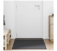 Doormat Black 80 x 120 cm Polypropylene Indoor Anti-Slip Rectangular Mat Durable