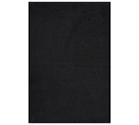 Doormat Black 80x120 cm 100% Polypropylene Twisted Heatset Velour Vinyl Backing