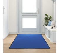 Doormat Blue and Black 120 x 300 cm 100% Polyamide Dirt Trapper Mat Non-Slip Washable for Indoor Outdoor Entrance Front Door Hallway Balcony Patio Welcome