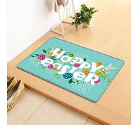 Doormat Bottom Day Indoor Rabbit Decoration Easter And Outdoor Doormat Easter Floor Carpet Eggs Carpet Large Door Mats (A, One Size)