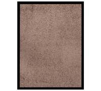 Doormat Brown 60x80 cm 100% Polypropylene Twisted Heatset Velour Vinyl Backing.
