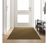 Doormat Brown and Black 120 x 250 cm 100% Polyamide Non-Slip and Weatherproof for Indoor and Outdoor Use Washable Dirt Trapper Mat as Door Mat and Rug for Hallway, Balcony, Patio