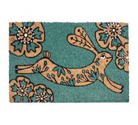 Doormat CLARK Teal 50 x 80 cm Rabbit Coir