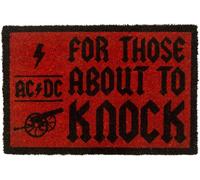 AC/DC For those about to knock Door Mat red black Onesize