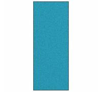 Doormat Cyan and Black 120 x 300 cm 100% Polyamide Rectangular Non-Slip Washable Weatherproof for Indoor and Outdoor Use Entrance Hallway Patio Front Door