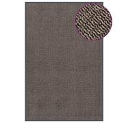 Doormat Dark Brown Tufted Polypropylene 120x180cm Non-Slip Rubber Backing Entry