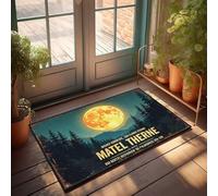 Doormat Fall Full Moon Rising: A Night Of Adventure In The Wild Woods Doormat Front Door Mats For Outdoor Entrance Indoor Door M(65X90CM)
