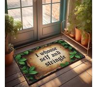 Doormat Fall Jungle Adventure: Choose, Strangle, Survive! Doormat Front Door Mats For Outdoor Entrance Indoor Door M(65X90CM)