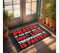 Doormat Fall Prayer'S Path: Meeting The Lord Safely Doormat Winter Door Mat Outdoor Fall Welcome Mats For Fron(65X90CM)