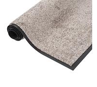 Doormat Grey 60 x 80 cm, Non-Slip Dirt Trapper Mat with Velour Surface, Washable and Weatherproof, Ideal for Entrance, Hallway, Balcony, Patio, Indoor and Outdoor Use