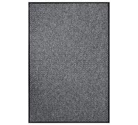 Doormat Grey 80x120 cm 100% Polypropylene Loop Pile Vinyl Non-Slip WelcomeMat HD