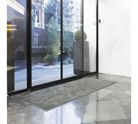Doormat Grey 80x120cm Polypropylene Vinyl Backing Anti-Slip Indoor Entrance Mat